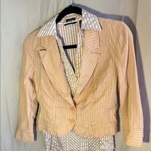 Striped Pink Blazer. Generra Size 8